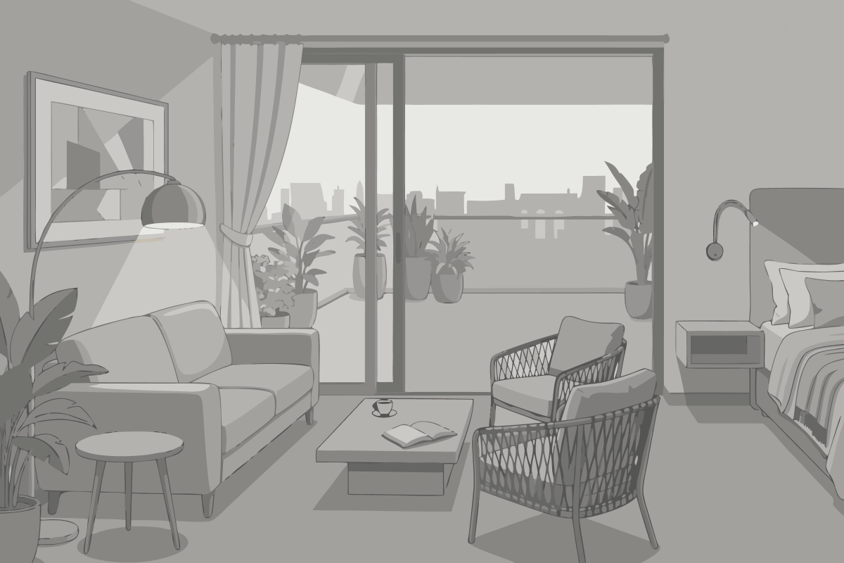 Standard King Room with Roll-in Shower - Mobility Accessible